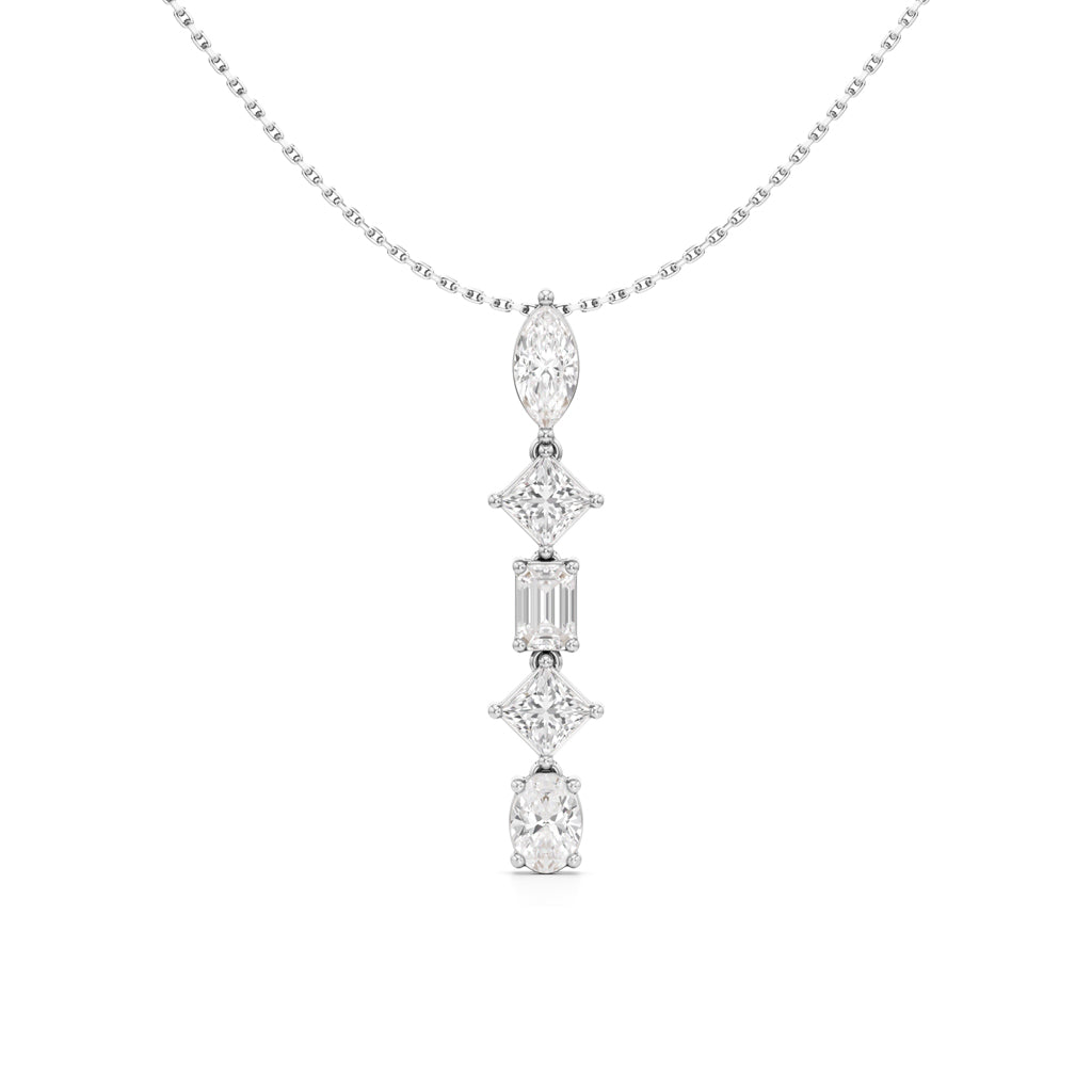 Celeste Cascade Diamond Drop Necklace
