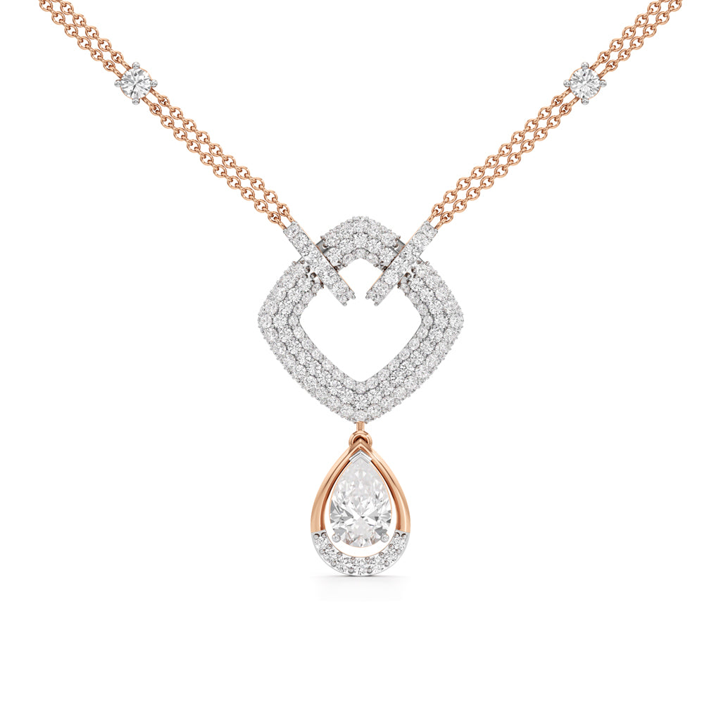Celestia Heartfall Diamond Necklace