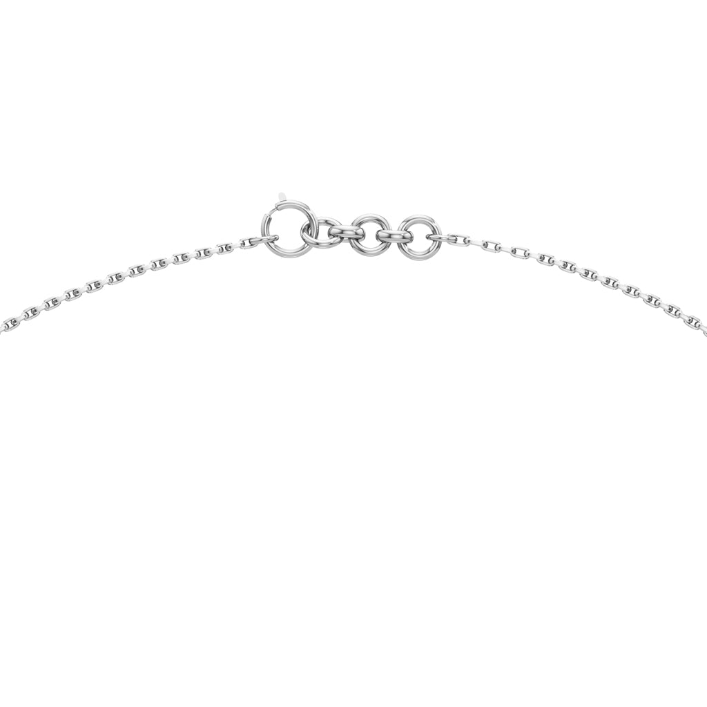 Esmeria Emerald & Oval Diamond Drop Pendant Necklace