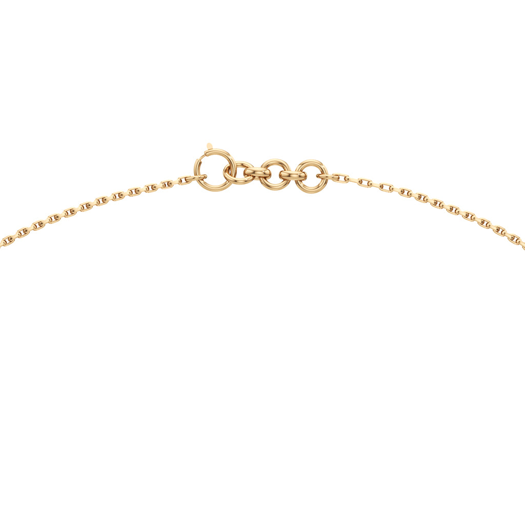 Esmeria Emerald & Oval Diamond Drop Pendant Necklace