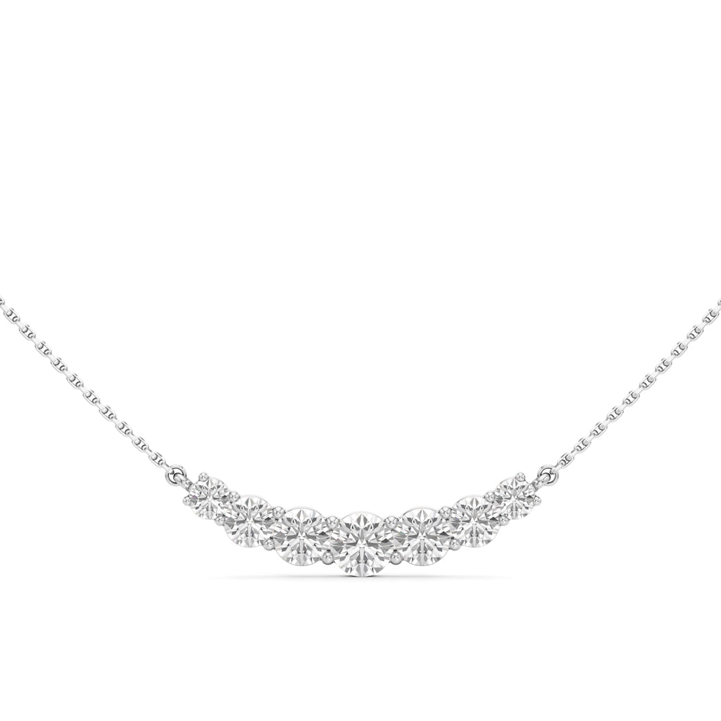 Astra Radiant Seven-Stone Diamond Necklace