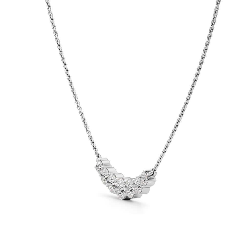 Astra Radiant Seven-Stone Diamond Necklace