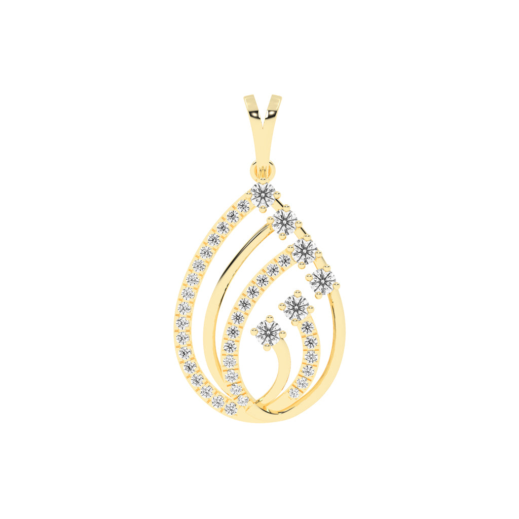 Diamond Swirl Pendant