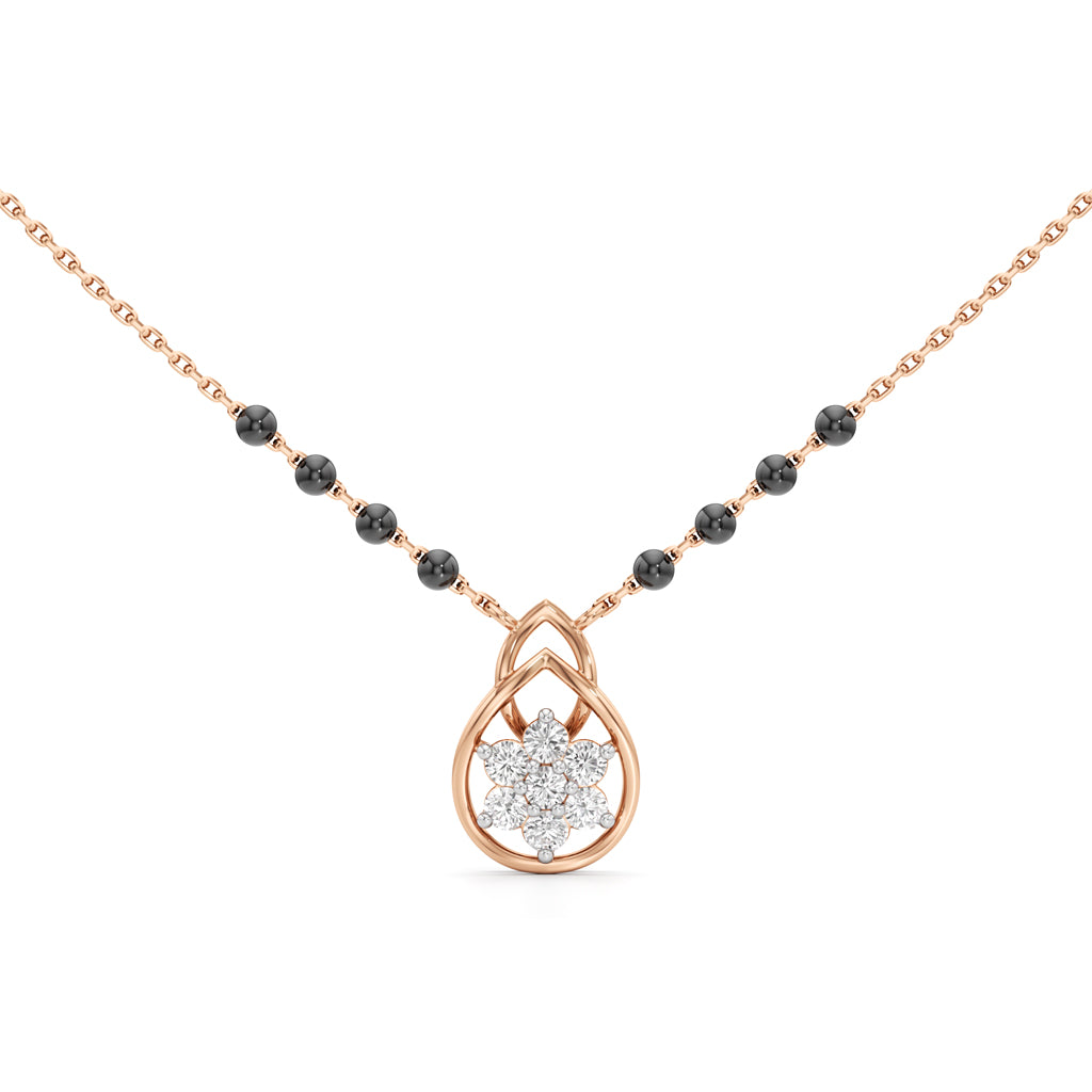 Teardrop Blossom Mangalsutra