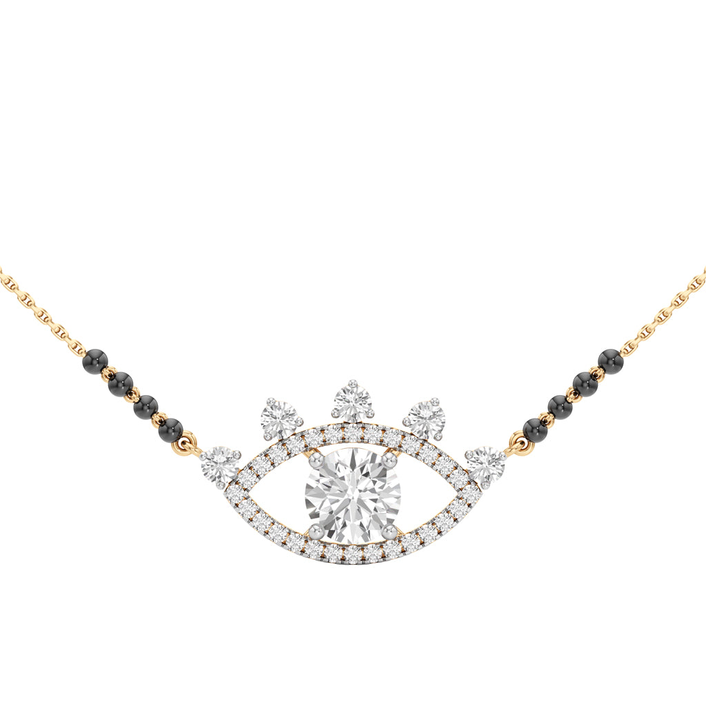 Aarohi Evil Eye Diamond Mangalsutra