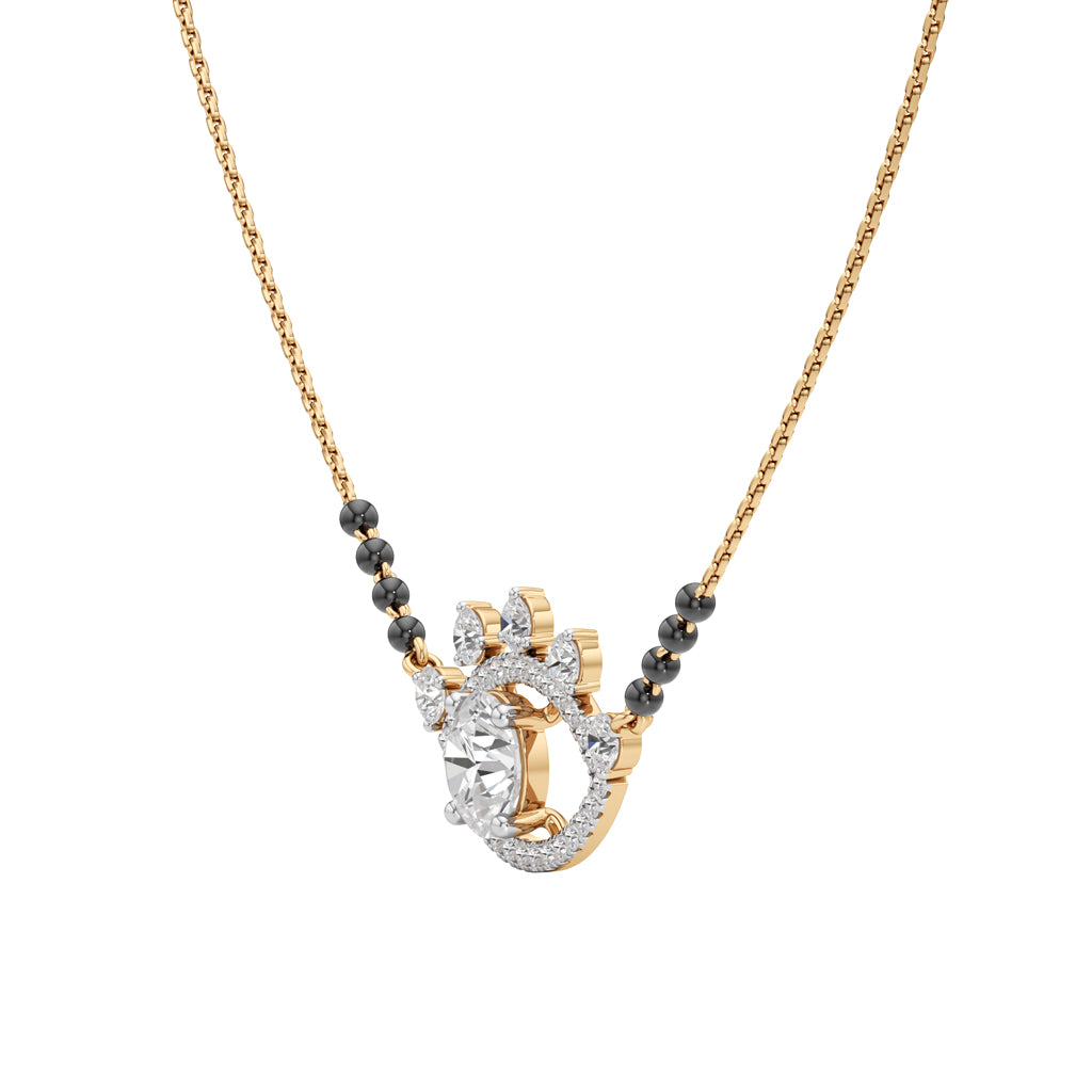 Aarohi Evil Eye Diamond Mangalsutra