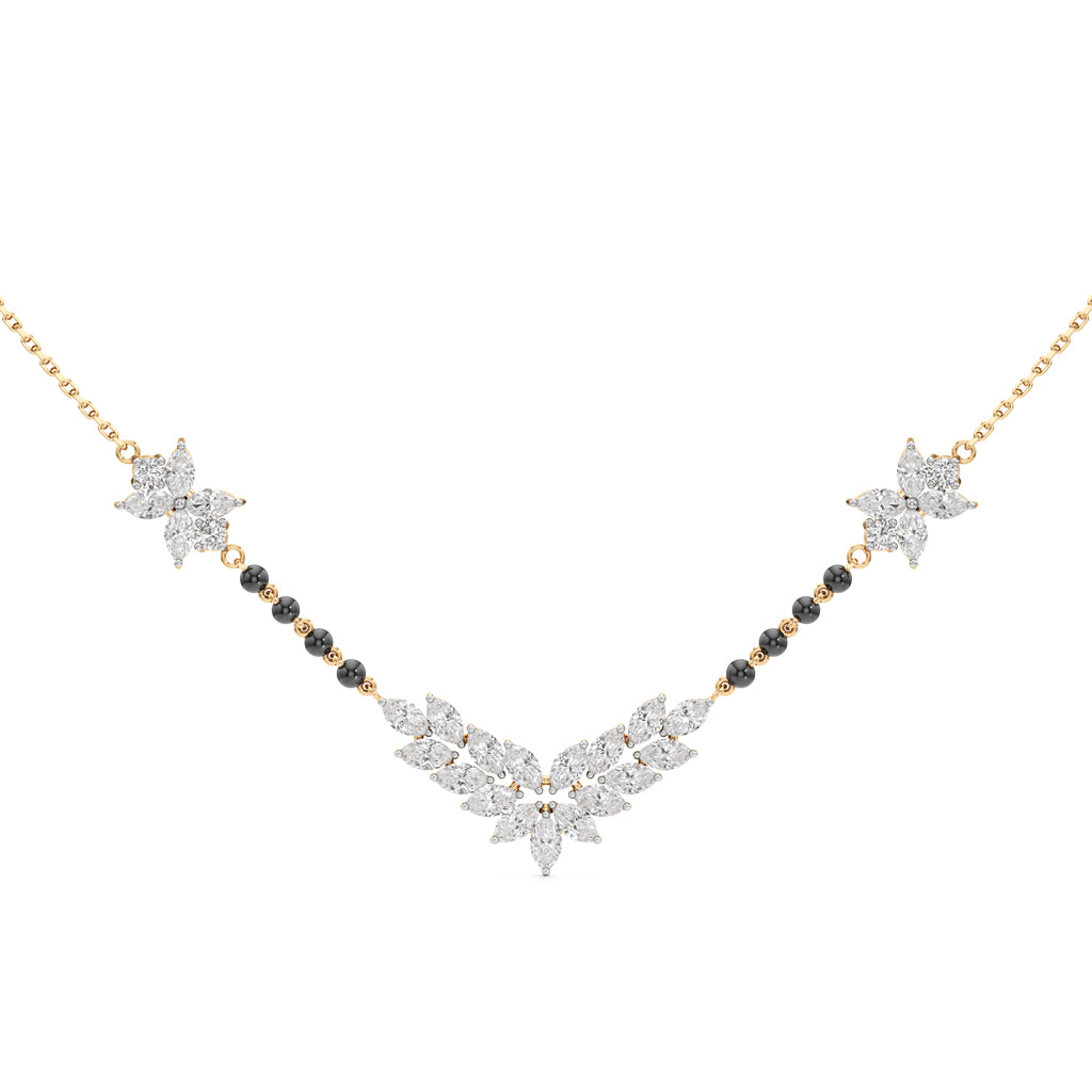 Aarohi Marquise Elegance Diamond Mangalsutra
