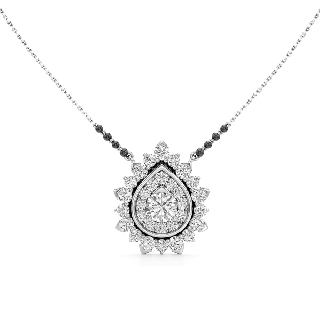 Surya Teardrop Radiance Diamond Mangalsutra
