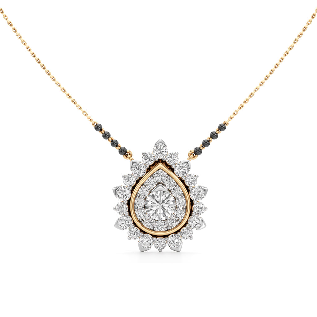 Surya Teardrop Radiance Diamond Mangalsutra