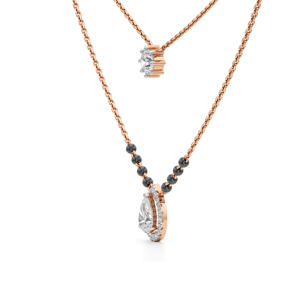 Velura Dual-Layer Diamond Mangalsutra