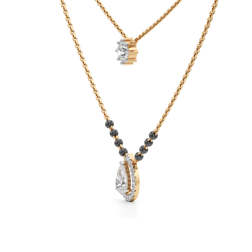 Velura Dual-Layer Diamond Mangalsutra