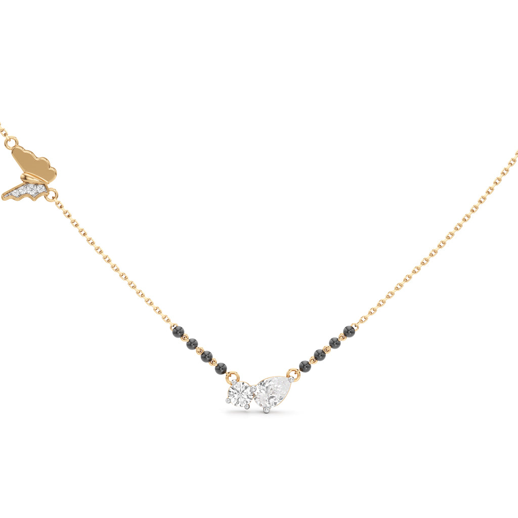 Aurelia Butterfly Diamond Mangalsutra