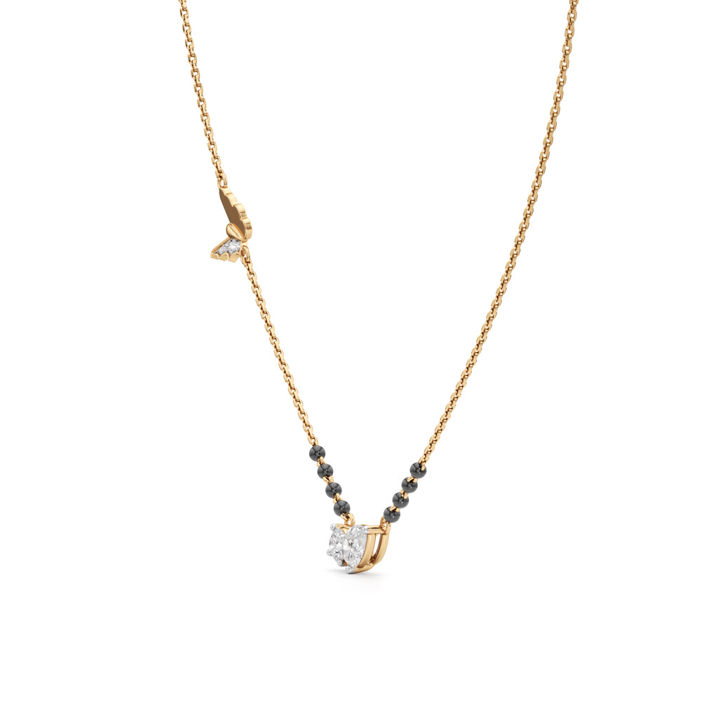 Aurelia Butterfly Diamond Mangalsutra