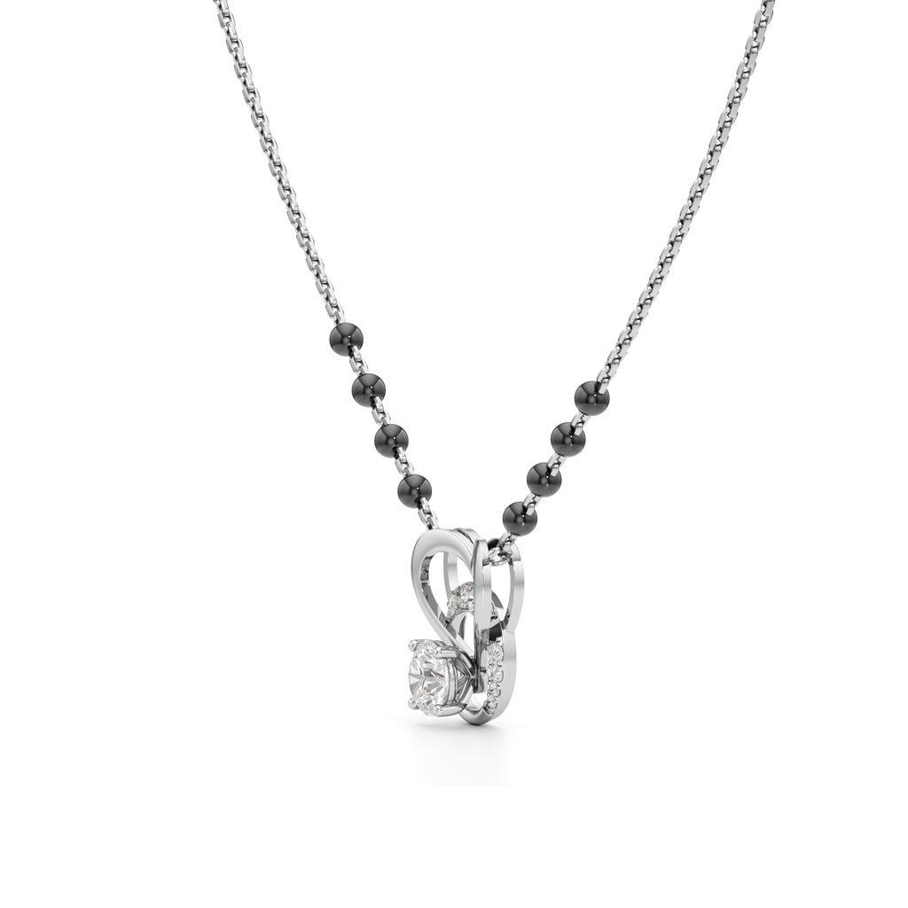 Amora Diamond Heart Mangalsutra