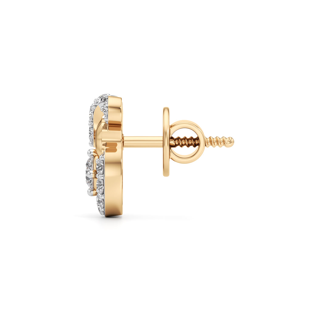 Beautiful Heart & Marquise Bloom Ring in 925 silver 18k Gold Plated