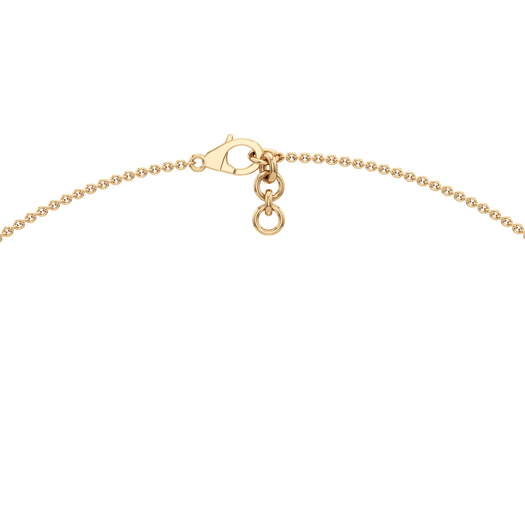 Twisted Teardrop Halo Pendant in 925 silver 18k Gold Plated