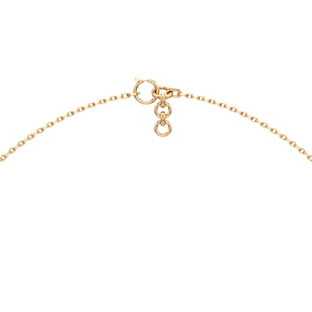 925 Silver 18K Gold Plated Diamond Shape Pendant Necklace