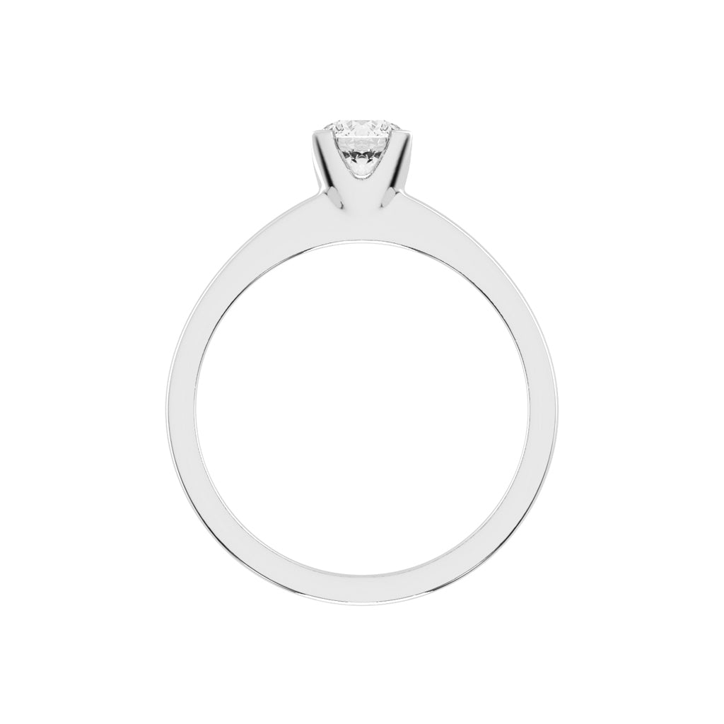 Solance 0.50Ct Channel Set Solitaire Lab Diamond Ring