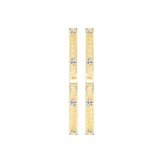 Athena Greek Key Diamond Bangle
