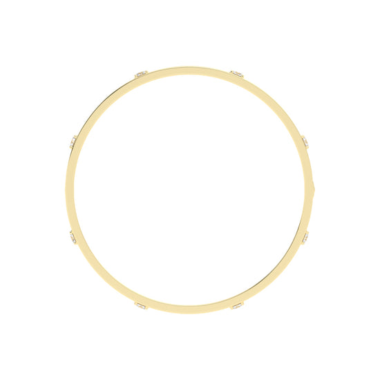 Athena Greek Key Diamond Bangle