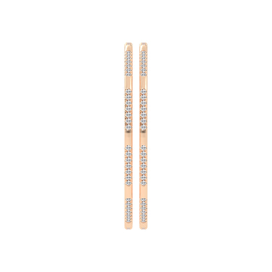 Contemporary Dual-Row Sparkling Bangle