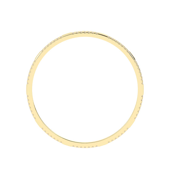 Contemporary Dual-Row Sparkling Bangle