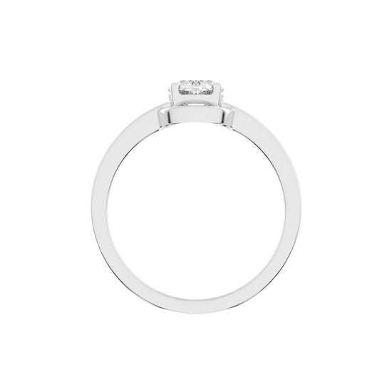 Diamaris Oval Cut Four Prong Solitaire Lab Diamond Ring