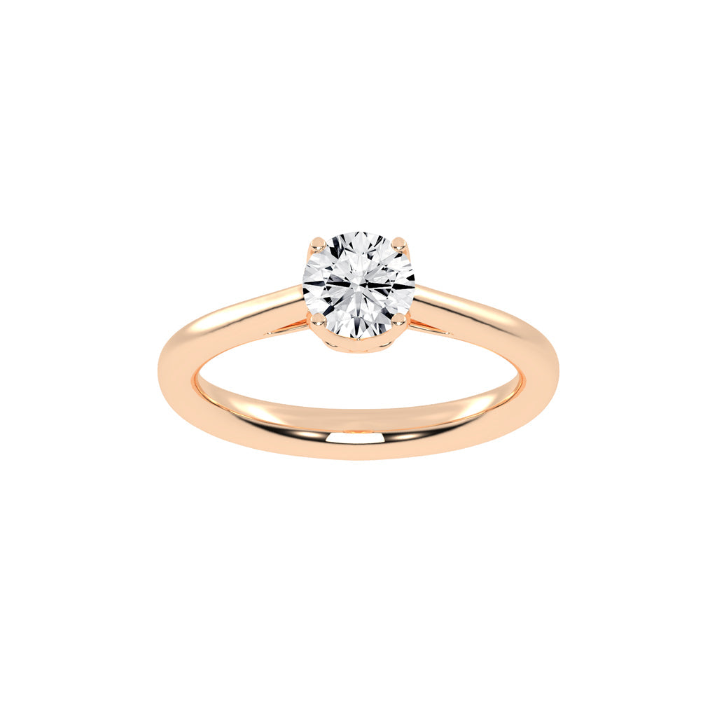 Solvista round cut solitaire lab diamond ring