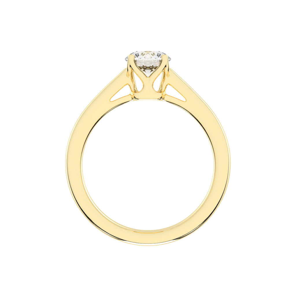 Solvista round cut solitaire lab diamond ring