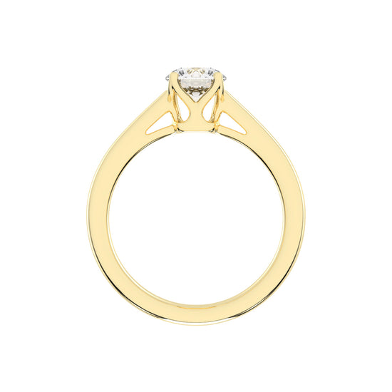 Solvista round cut solitaire lab diamond ring