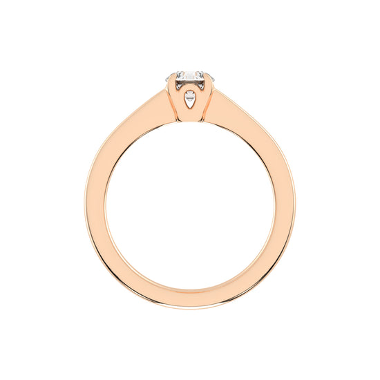 Diamoraire round cut solitaire lab diamond ring