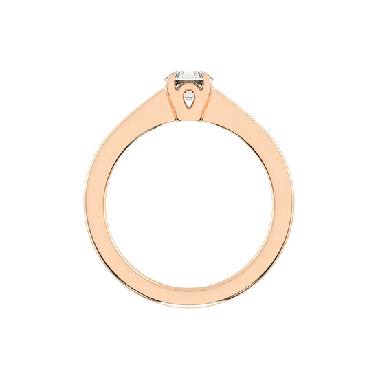Diamoraire round cut solitaire lab diamond ring