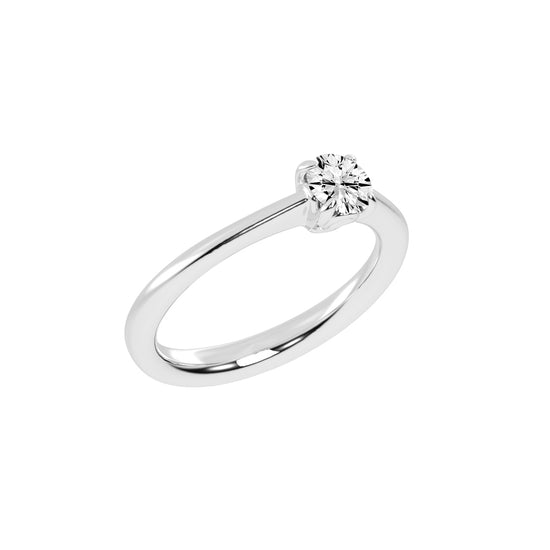 Diamoraire round cut solitaire lab diamond ring
