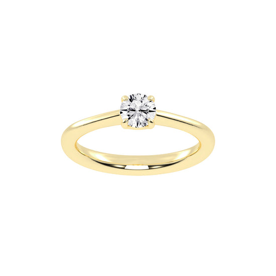 Diamoraire round cut solitaire lab diamond ring