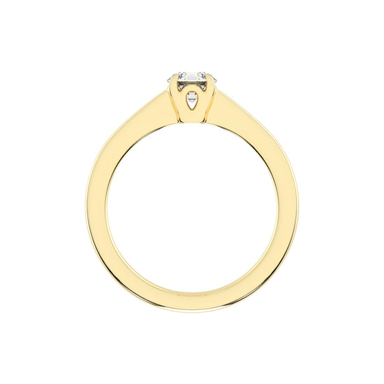 Diamoraire round cut solitaire lab diamond ring