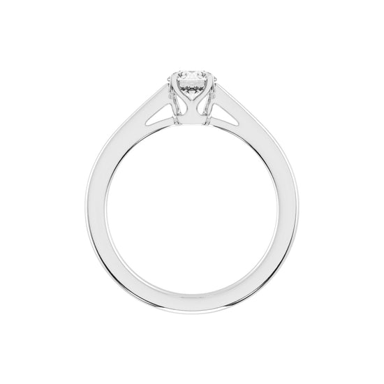 Solteira round prong solitaire lab diamond ring