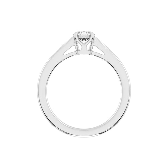 Solteira round prong solitaire lab diamond ring