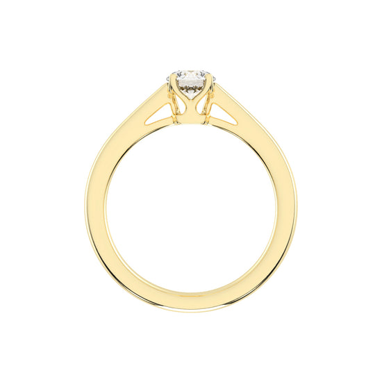 Solteira round prong solitaire lab diamond ring