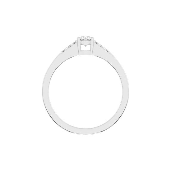 Deliriva surface prong round cut delicate lab diamond ring
