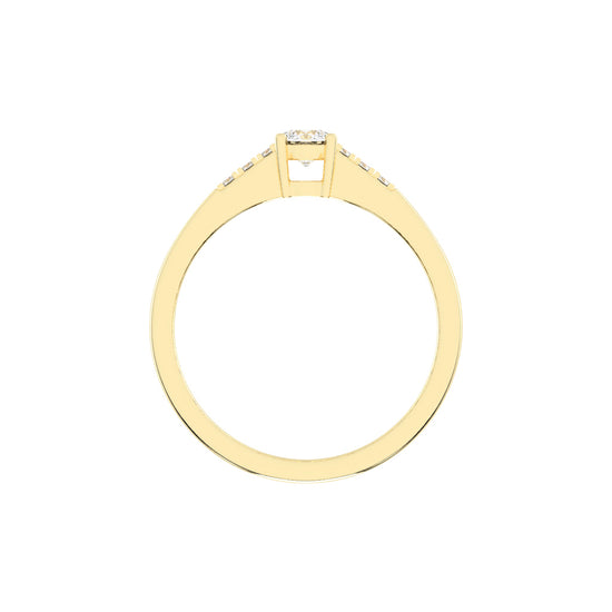 Deliriva surface prong round cut delicate lab diamond ring