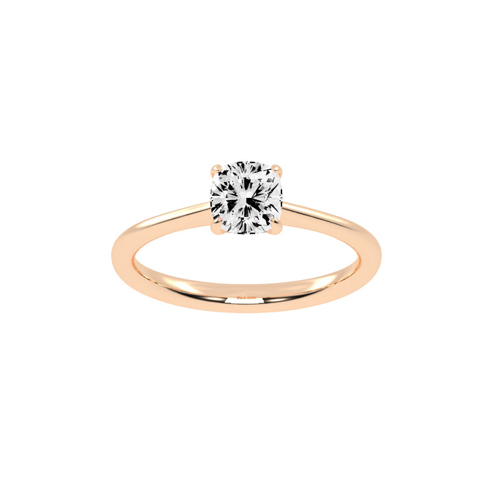 Solivante 1ct Cushion cut solitaire lab diamond ring