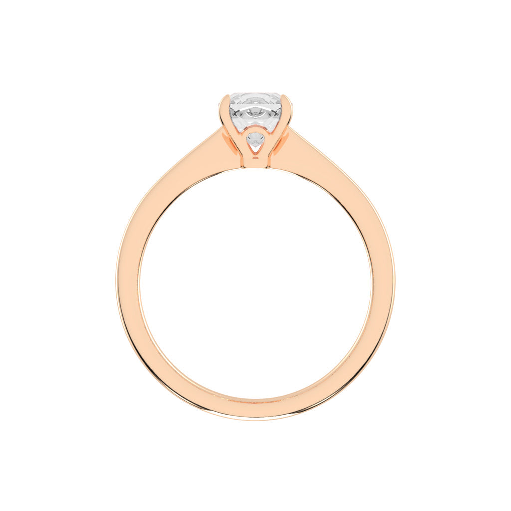 Solivante 1ct Cushion cut solitaire lab diamond ring
