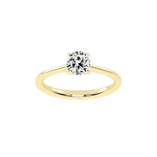 Solivante 1ct Cushion cut solitaire lab diamond ring
