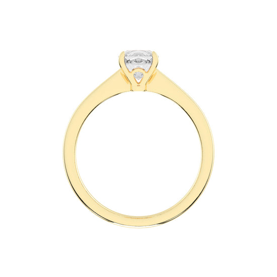 Solivante 1ct Cushion cut solitaire lab diamond ring