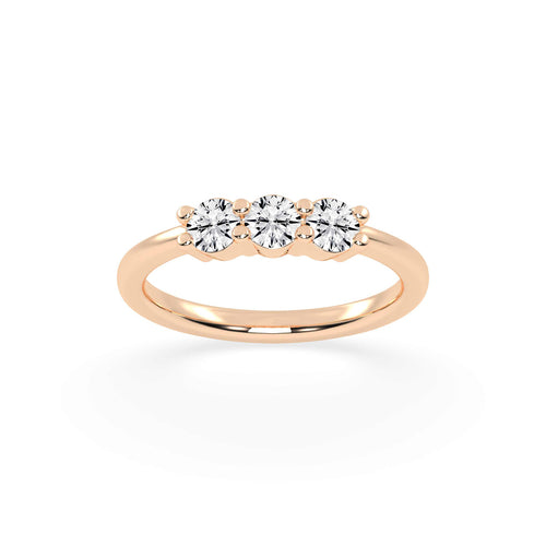 Elegant Trio Cluster Diamond Ring