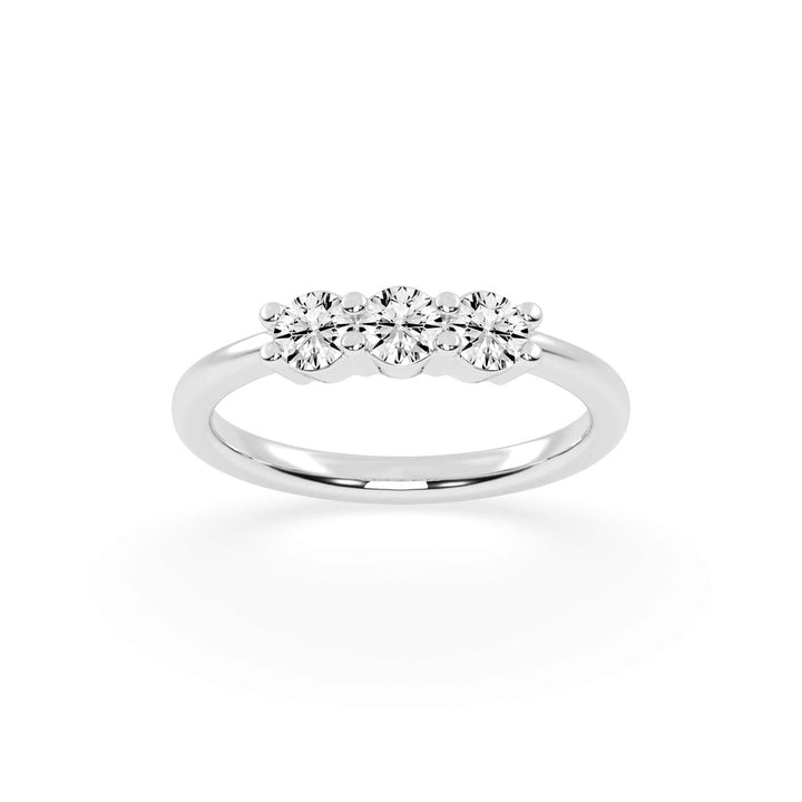 Elegant Trio Cluster Diamond Ring