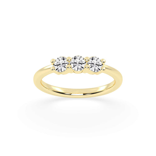 Elegant Trio Cluster Diamond Ring