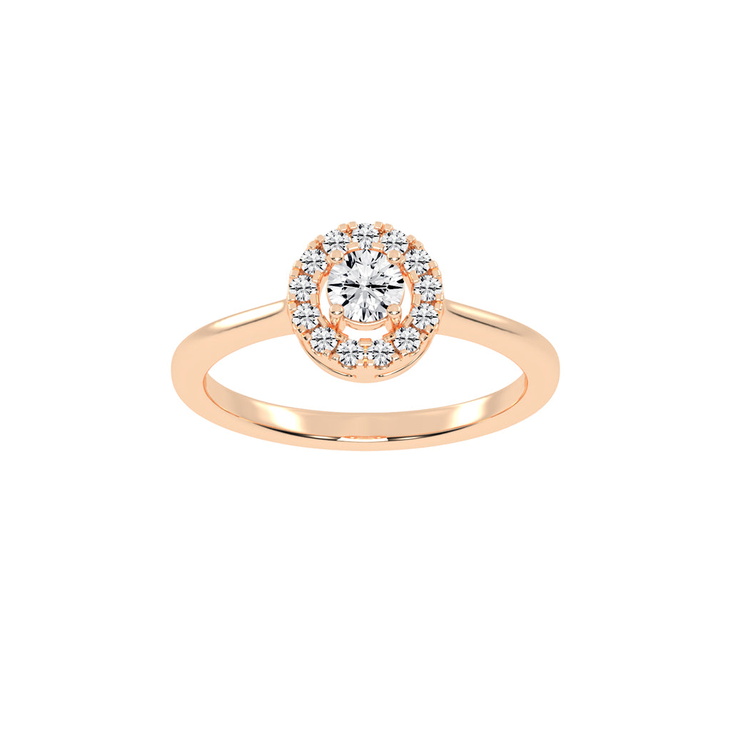 Classic Double Halo Elegance Ring