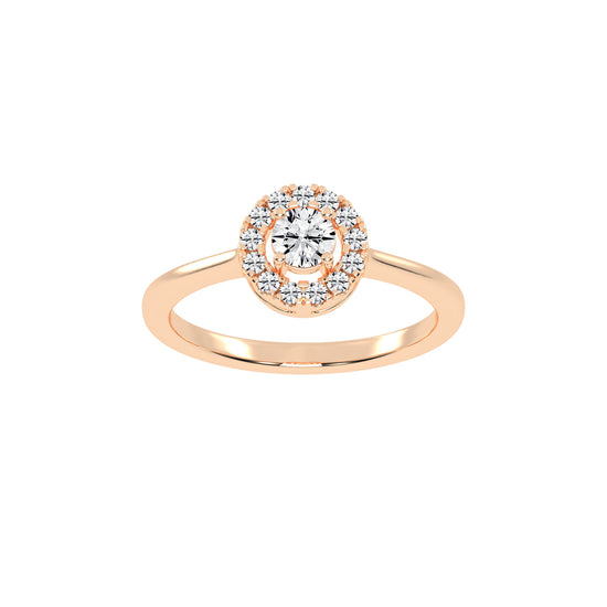 Classic Double Halo Elegance Ring