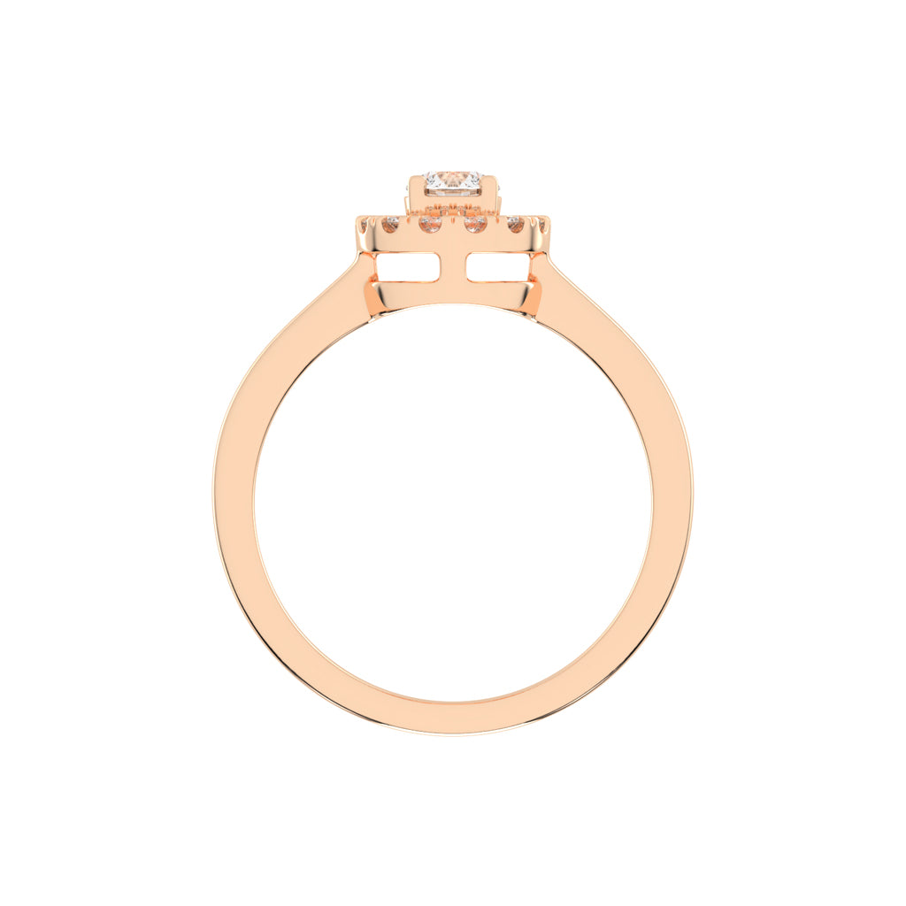 Classic Double Halo Elegance Ring
